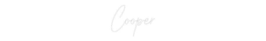 Custom Neon Text - Cooper