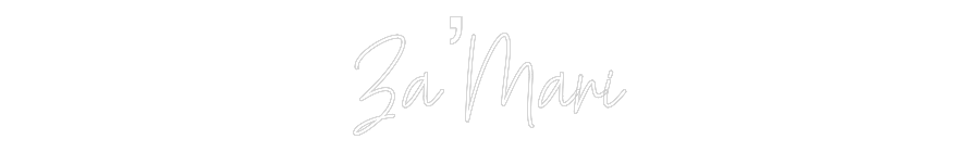 Custom Neon Text - Za’Mari