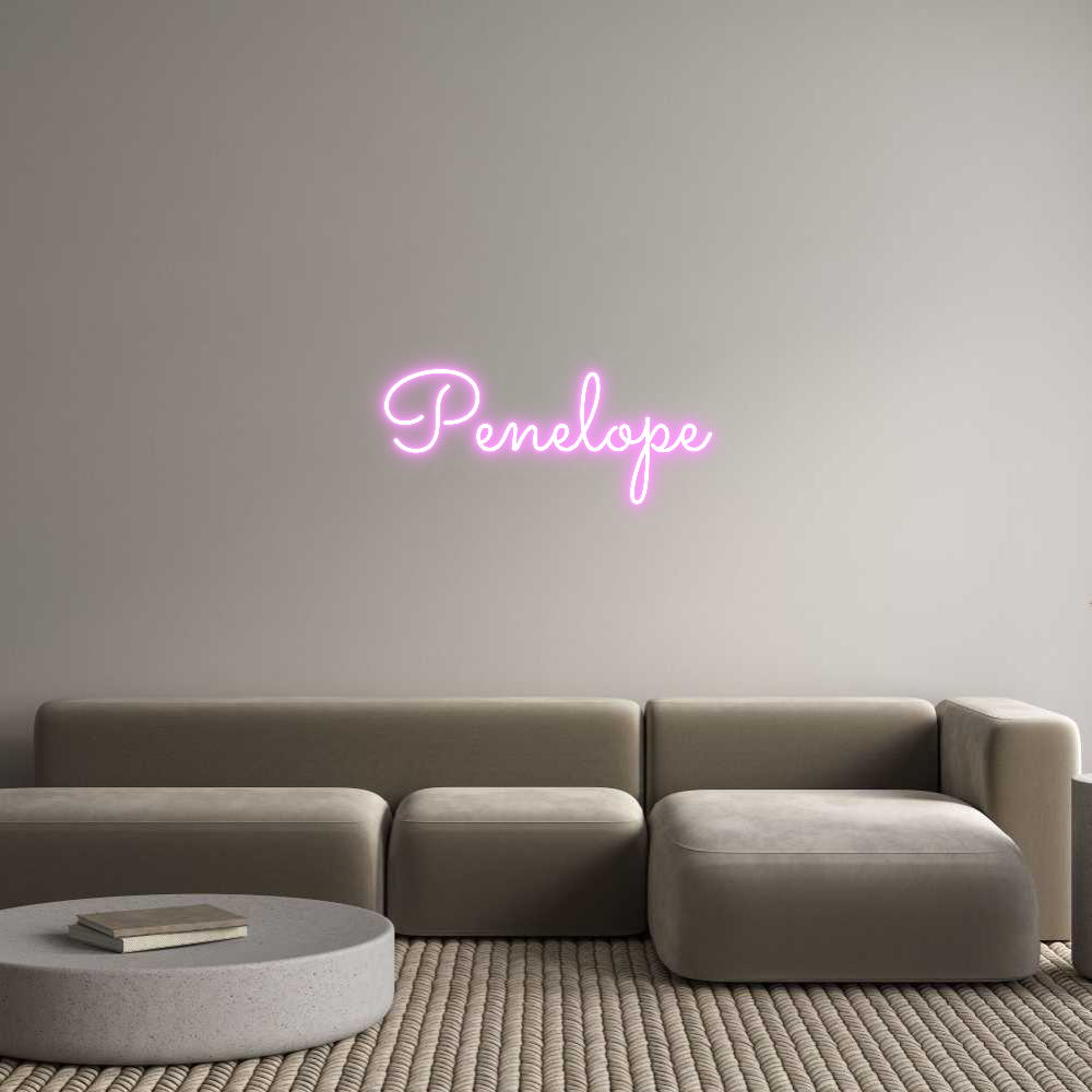 Custom Neon Text - Penelope