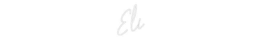 Custom Neon Text - Eli