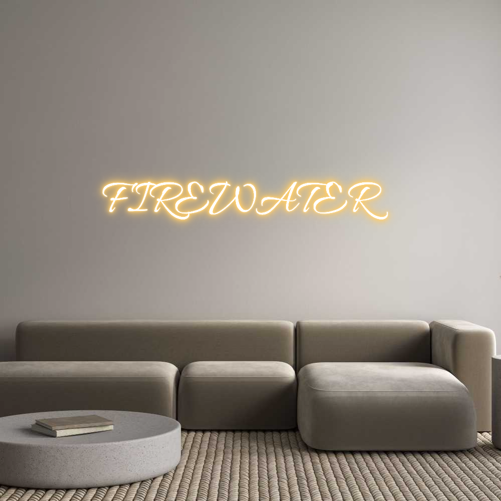 Custom Neon Text - FIREWATER