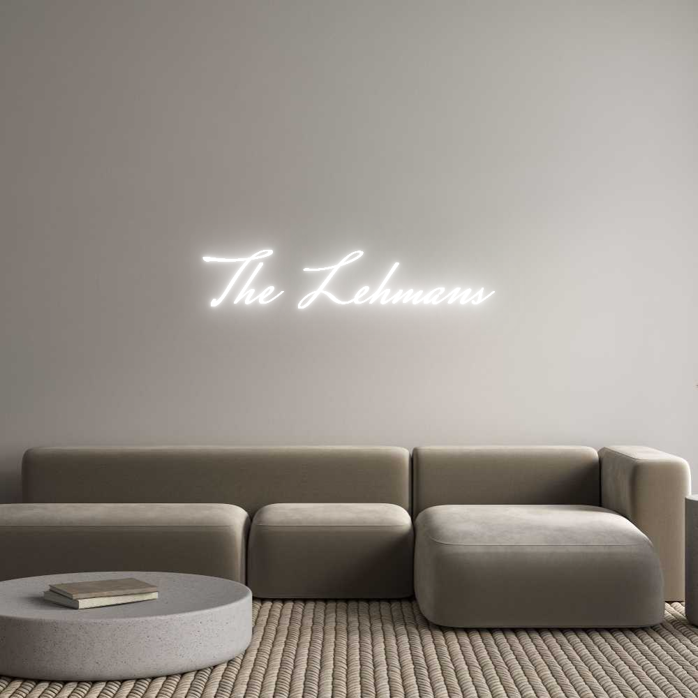 Custom Neon Text- The Lehmans