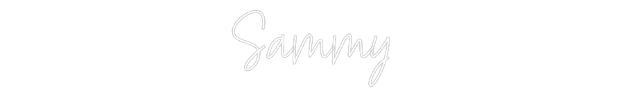 Custom Neon Text - Sammy