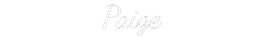 Custom Neon Text - Paige