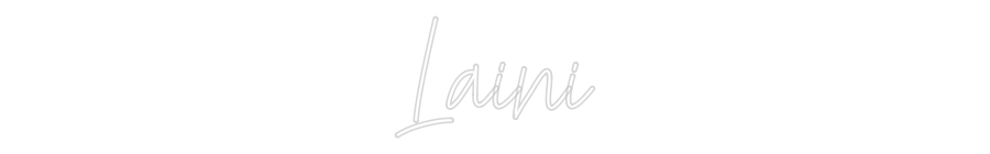 Custom Neon Text - Laini