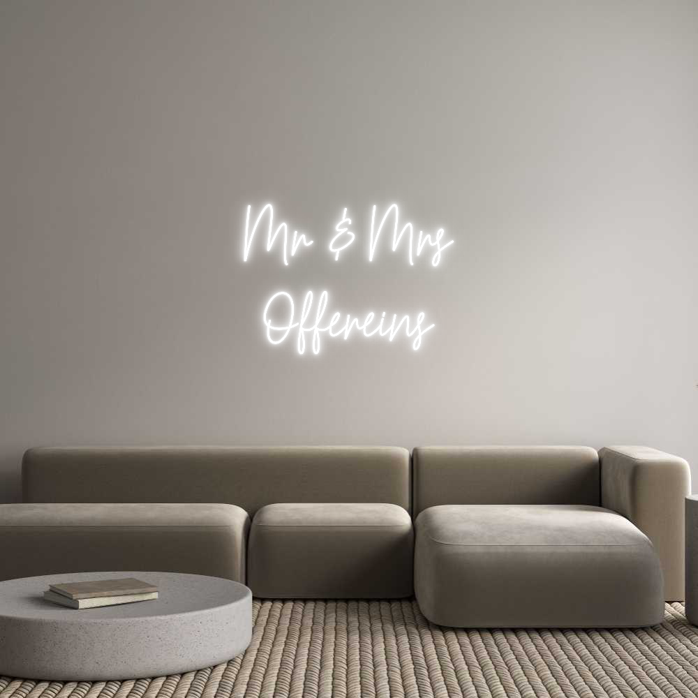 Custom Neon Text - Mr & Mrs
Off...