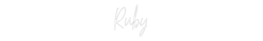 Custom Neon Text - Ruby