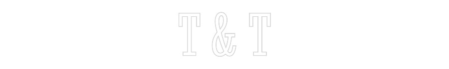 Custom Neon Text - T & T