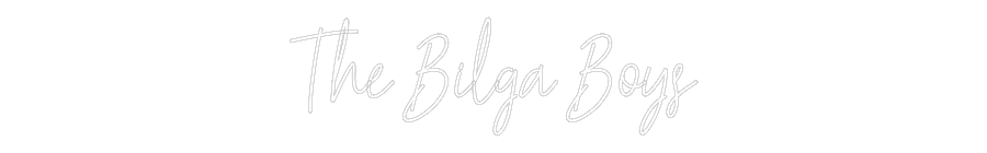 Custom Neon Text - The Bilga Boys