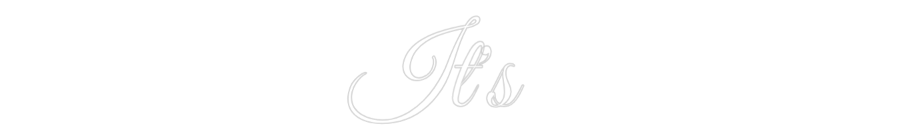 Custom Neon Text - It's