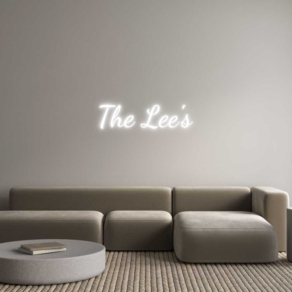Custom Neon Text - The Lee's