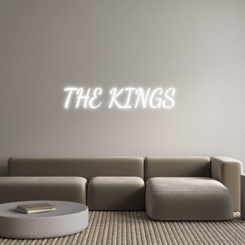 Custom Neon Text - THE KINGS