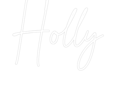 Custom Neon Text - Holly