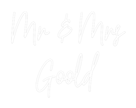 Custom Neon Text - Mr & Mrs
Goold
