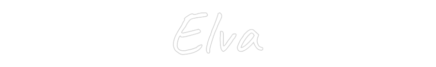 Custom Neon Text - Elva