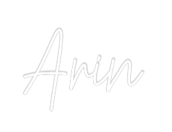 Custom Neon Text - Arin