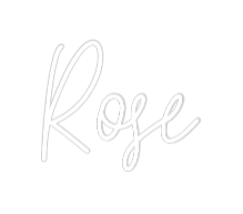 Custom Neon Text - Rose
