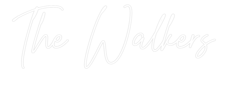 Custom Neon Text - The Walkers