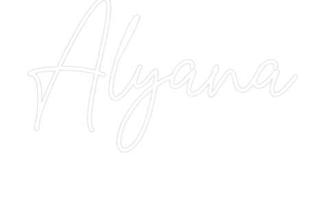 Custom Neon Text - Alyana