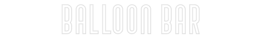 Custom Neon Text - BALLOON BAR