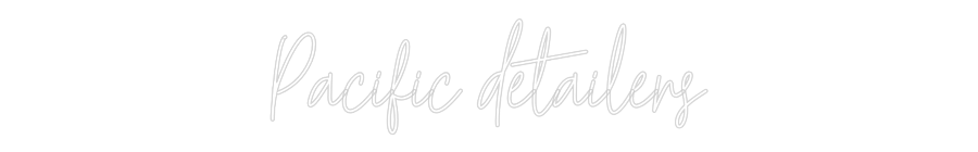 Custom Neon Text - Pacific detai...