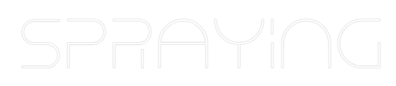 Custom Neon Text - Spraying