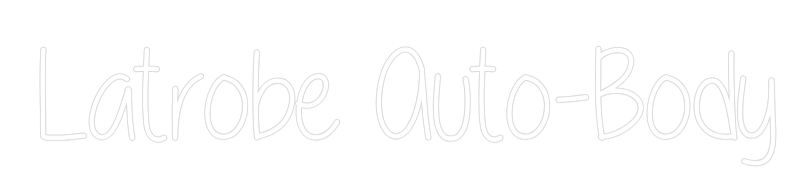 Custom Neon Text - Latrobe Auto-...