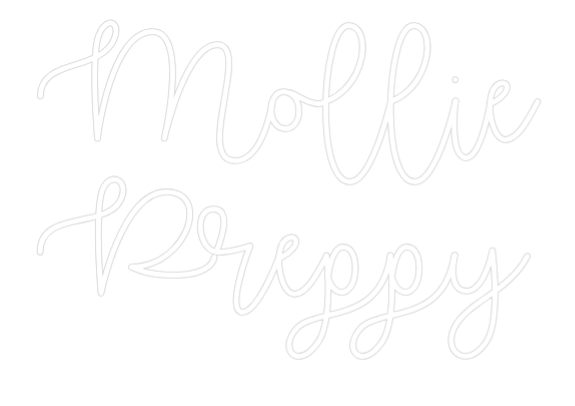 Custom Neon Text - Mollie
Preppy