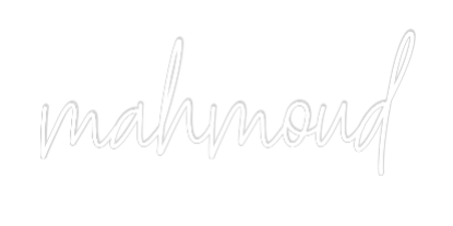 Custom Neon Text - mahmoud