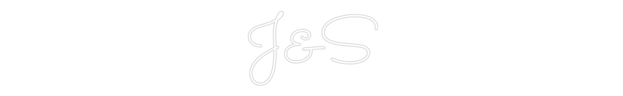 Custom Neon Text - J&S