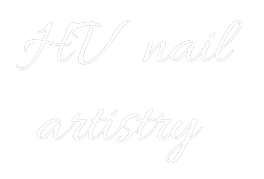 Custom Neon Text - HV nail
 art...