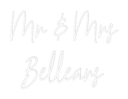 Custom Neon Text - Mr & Mrs 
Be...