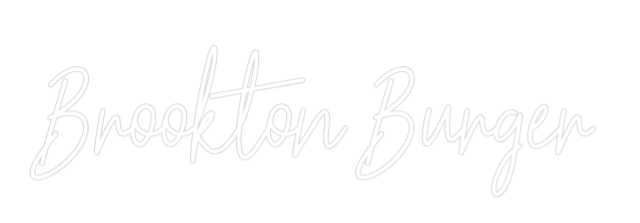 Custom Neon Text - Brookton Burger