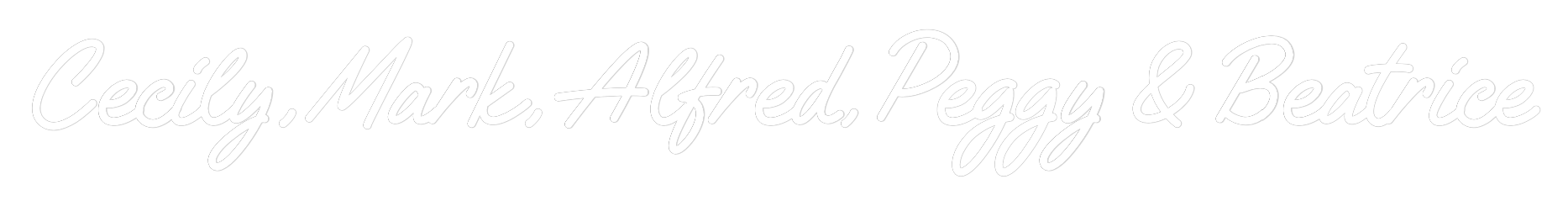 Custom Neon Text - Cecily, Mark,...