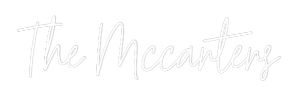 Custom Neon Text - The Mccarters