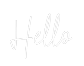Custom Neon Text - Hello