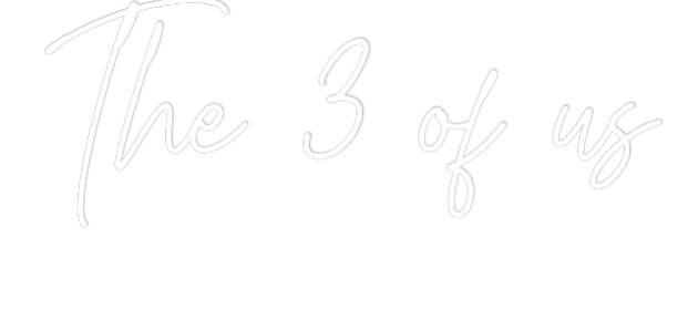 Custom Neon Text - The 3 of us