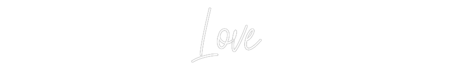 Custom Neon Text - Love