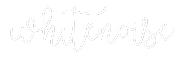 Custom Neon Text - whitenoise