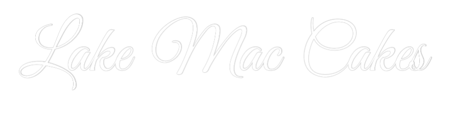 Custom Neon Text - Lake Mac Cakes