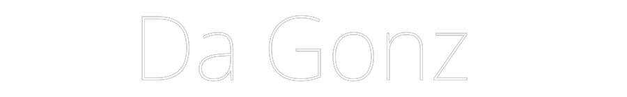 Custom Neon Text - Da Gonz