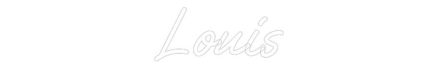 Custom Neon Text - Louis