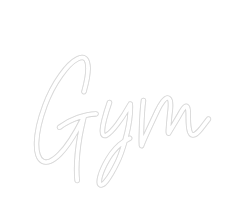 Custom Neon Text - Gym