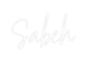 Custom Neon Text - Sabeh