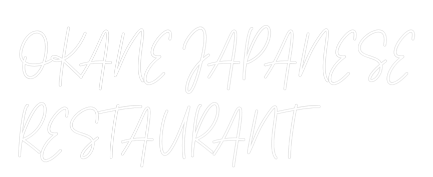Custom Neon Text - OKANE JAPANES...
