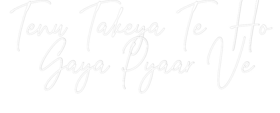 Custom Neon Text - Tenu Takeya T...