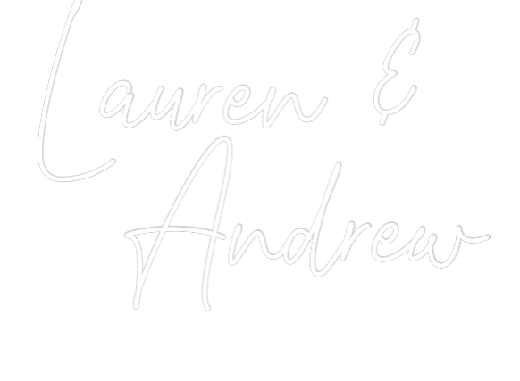 Custom Neon Text - Lauren &
  A...