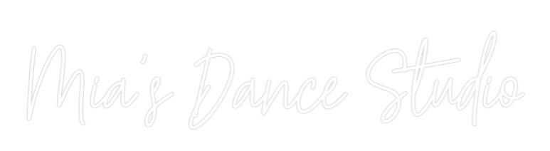 Custom Neon Text - Mia's Dance S...