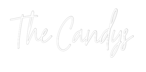 Custom Neon Text - The Candys