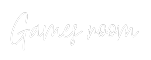 Custom Neon Text - Games room